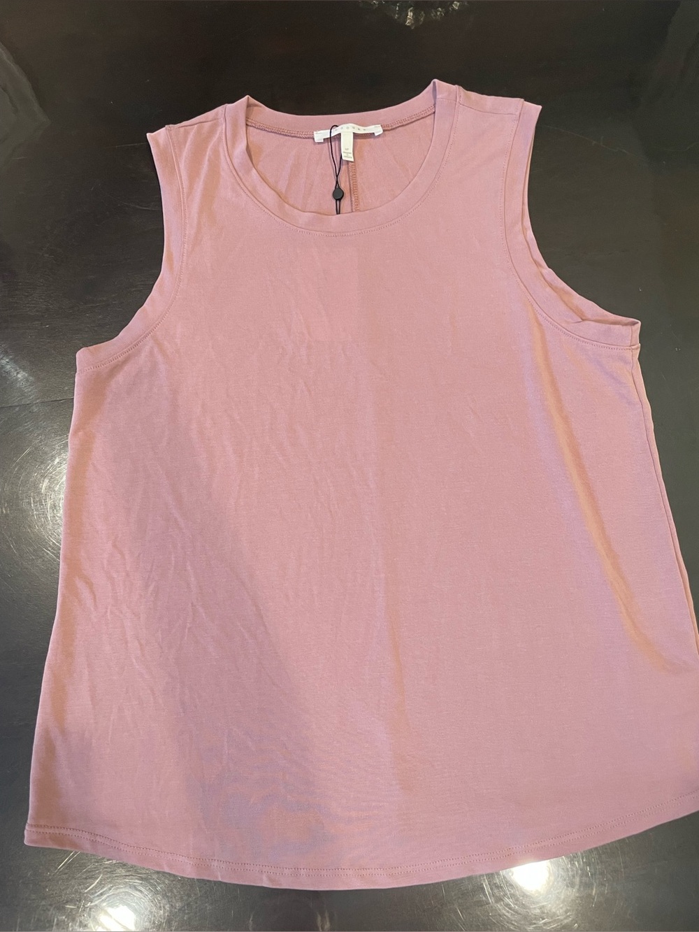Everyday Crewneck Tank Top in Dusty Rose